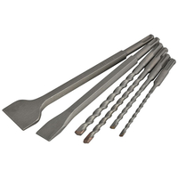 Faithfull FAISDSSET6BP SDS Plus Chisel & Drill Bit Set,  6 Piece