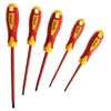 Faithfull FAISDVDESET5 VDE Soft Grip Screwdriver Set,  5 Piece SL/PH