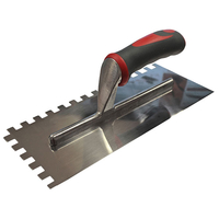 Faithfull FAISGTNOT10S Notched Trowel Serrated 10mm S/Steel Soft G...