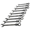 Faithfull FAISPARAT9S Ratchet Combination Spanner Flex Head Set,  9...