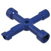 Faithfull FAISUKEY 4-Way Services Utility Meter Key