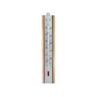 Faithfull FAITHBEECH Thermometer Wall Beech Silver 200mm