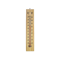 Faithfull FAITHWOODLG Wall Thermometer - Wood 400mm