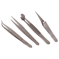 Faithfull FAITWSET4 Tweezer Set,  4 Piece