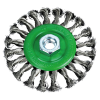 Faithfull FAIWBCT115S Flat Twist Knot Wire Brush 115 x 12mm M14x2 Bore