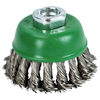 Faithfull FAIWBT65S Wire Cup Brush Twist Knot 65mm M14x2 Bore