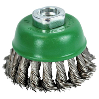 Faithfull FAIWBT65S Wire Cup Brush Twist Knot 65mm M14x2 Bore