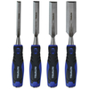 Faithfull FAIWCSGS4W Soft Grip Chisel Set + Storage Wallet,  4 Piece
