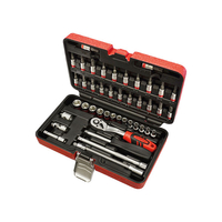 Faithfull FTC141007003 Socket Set of 43 Metric 1/4in Square Drive