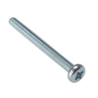 ForgeFix 25MSPH640 Machine Screw Phillips Pan Head ZP M6 x 40mm Bag 25