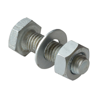 ForgeFix 50NUT10 Hexagon Nut ZP M10 Bag 50