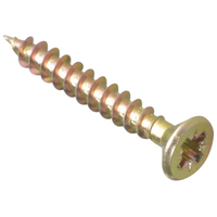 ForgeFix MPS430Y Multi-Purpose Pozi Screw CSK ST ZYP 4.0 x 30mm Bo...