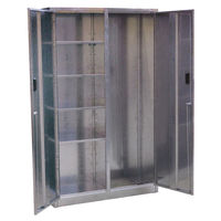 Galvanized Steel Floor Cabinet 5 Shelf with Free Standing Storage. ..