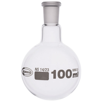 Glassco Jointed Round Bottom Glass Flask with Short Neck 100ml,  14...