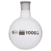 Glassco Jointed Round Bottom Glass Flask with Short Neck 1L,  34/35...
