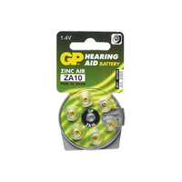 GP GPPBZZ13F000 Zinc Air Button Cell Gpza13 - Pack of 6