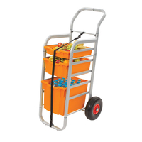 Gratnells Rover - All Terrain Cart Set 2 - Silver with Tropical Or...