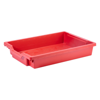 Gratnells Shallow Education Storage Tray 312 x 427 x 75mm Tomato Red