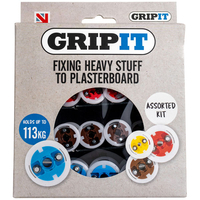 Gripit GRPASSKIT Plasterboard Fixings Assorted Kit,  32 Piece