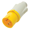 GW60 001 Straight Plug 16A 110V 2 Pole and Earth IP44