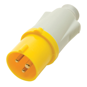GW60 001 Straight Plug 16A 110V 2 Pole and Earth IP44