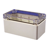 Hammond 1554D2GYCL Watertight PC Enclosure Clear Lid 120 x 65 x 60...