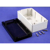 Hammond 1554J2GYSL Watertight PC Enclosure Smoked Lid 160 x 90 x 6...