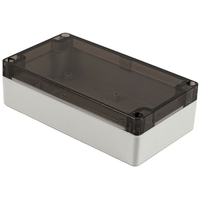 Hammond 1554JL2GYSL Watertight PC Enclosure,  Smoked Lid 160 x 90 x...