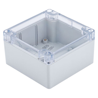 Hammond 1554L2GYCL Watertight PC Enclosure Grey,  Clear Lid 105 x 1...
