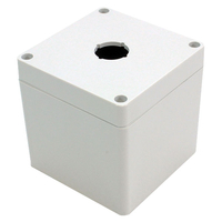 Hammond 1554MPB1A 22.5mm Pushbutton Enclosure 90x90x90mm Polycarbo...