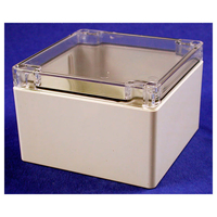 Hammond 1554P2GYCL Watertight PC Enclosure Clear Lid 120 x 120 x 8...