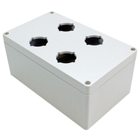 Hammond 1554PB4 30.5mm Pushbutton Enclosure 200x120x90mm Polycarbo...