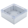 Hammond 1554Q2GYCL Watertight PC Enclosure Grey,  Clear Lid 140 x 1...