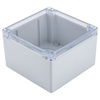 Hammond 1554QA2GYCL Watertight PC Enclosure Grey,  Clear Lid 140 x. ..