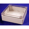 Hammond 1554R2GYCL Watertight PC Enclosure Clear Lid 160 x 160 x 6...
