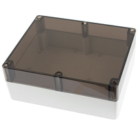Hammond 1554YA2GYSL Watertight PC Enclosure,  Smoked Lid 300 x 240. ..