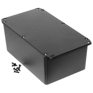Hammond 1590EFLBK Diecast Enclosure Flanged Lid Black (187.5 x 119...