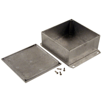 Hammond 1590KKF Diecast Enclosure Flanged Base Natural (125 x 125. ..