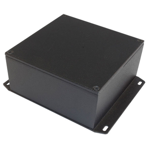Hammond 1590KKFBK Diecast Enclosure Flanged Base Black (125 x 125. ..
