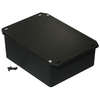 Hammond 1590XFLBK Diecast Enclosure Flanged Lid Black (145 x 121 x...