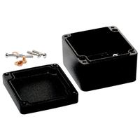 Hammond 1590Z100BK Watertight Diecast Enclosure 75 x 80 x 52 Black