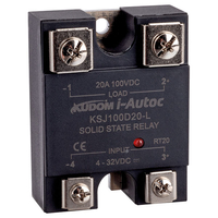 Kudom KSJ100D20-L Panel Mount Single Phase SSR 4-32VDC 0-100VDC Lo...