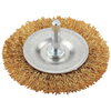 KWB 609310 Crimped Brass Wire Wheel Brush 75mm Fine