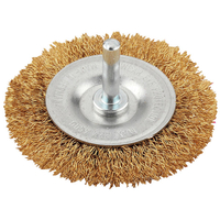 KWB 609310 Crimped Brass Wire Wheel Brush 75mm Fine