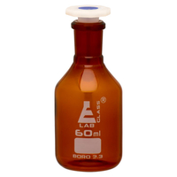 LabGlass Amber Reagent Bottle Narrow Mouth,  Polypropylene Stopper. ..