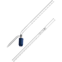 LabGlass Burettes PTFE Rotaflow Stopcock 10ml Class-A White Graduation