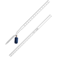 LabGlass Burettes PTFE Rotaflow Stopcock 25ml Class A White Graduation