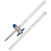 LabGlass Burettes with Straight Bore PTFE Key Stopcock 10ml Class 