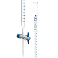 LabGlass Burettes with Straight Bore PTFE Key Stopcock 50ml Class 