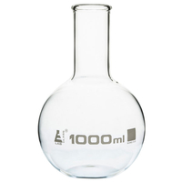 LabGlass Flat Bottom Boiling Flask Narrow Neck with Beaded Rim 100...